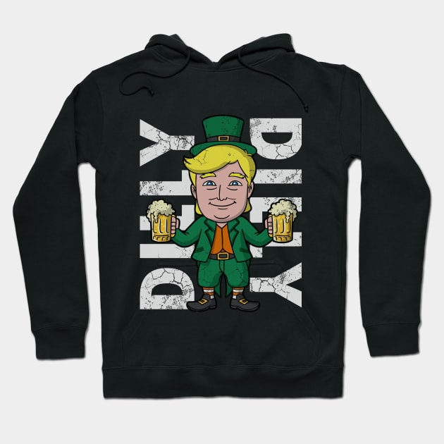 Trump Dilly Dilly Irish St Patricks Day Hoodie by E